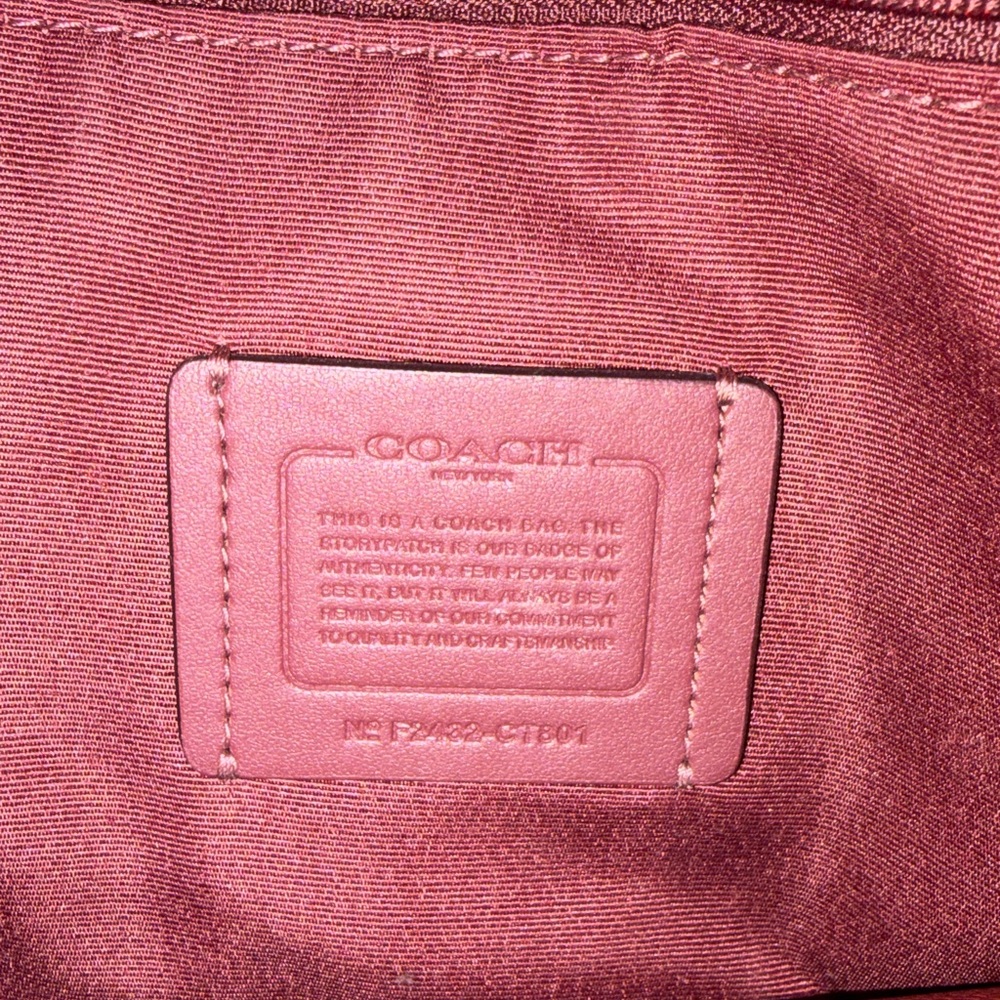 Coach CT803 Leather City Large Bucket Bag Gold/Black - Picture 7 of 8